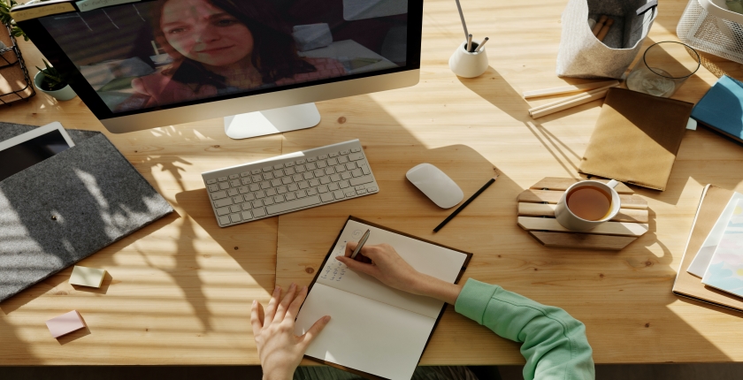 Desk with Laptop