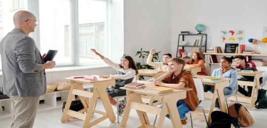 Students in a classroom